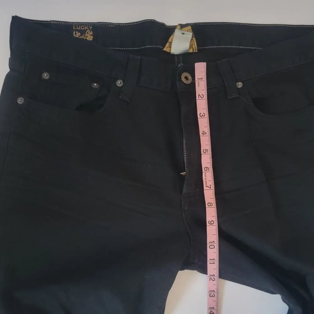 Men’s Lucky Brand Black Vintage Straight Jeans – 35x32 Rugged Classic)